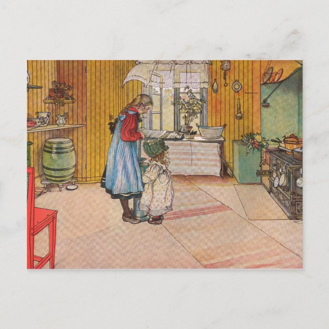 Carte Postale La cuisine de Carl Larsson (Devant)