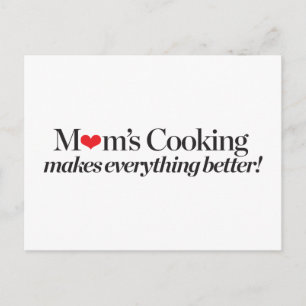 Carte Postale La Cuisine de maman rend tout mieux