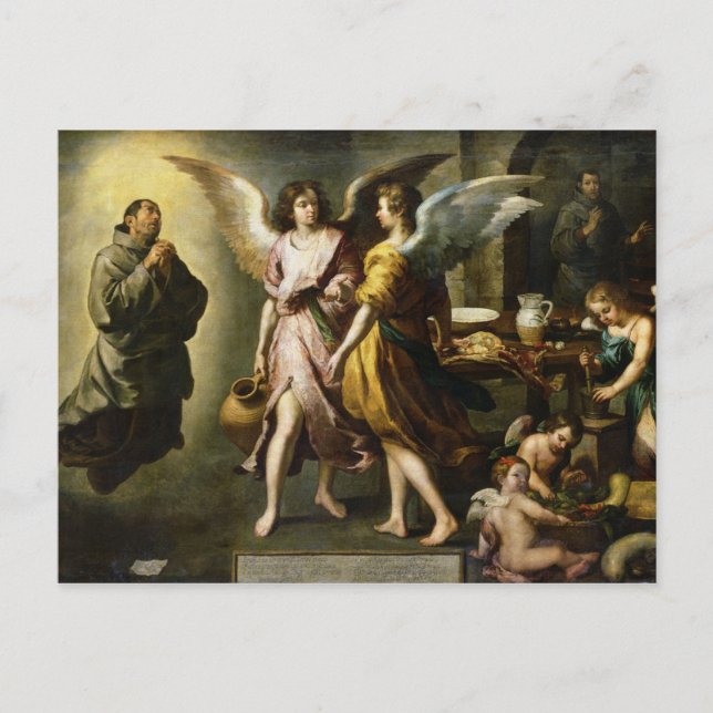 Carte Postale La cuisine des Anges, 1646 (Devant)