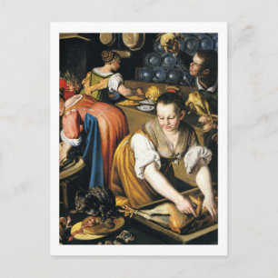 Carte Postale La Cuisine en détail bord blanc Vincenzo Campi