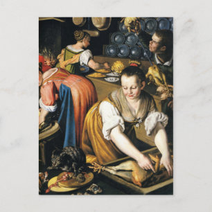 Carte Postale La cuisine en détail par Vincenzo Campi