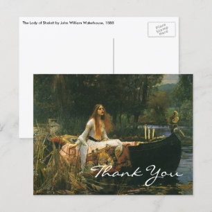 Carte Postale La Dame de Shalott de Waterhouse