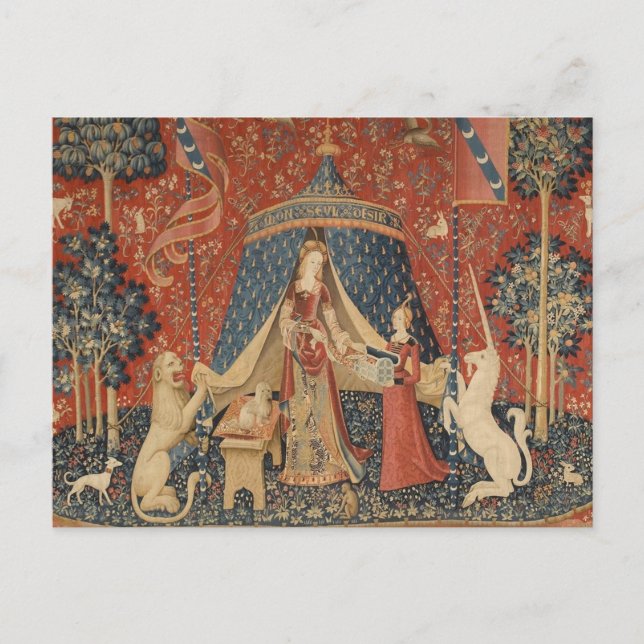 Carte Postale La Dame Et La Licorne (Devant)