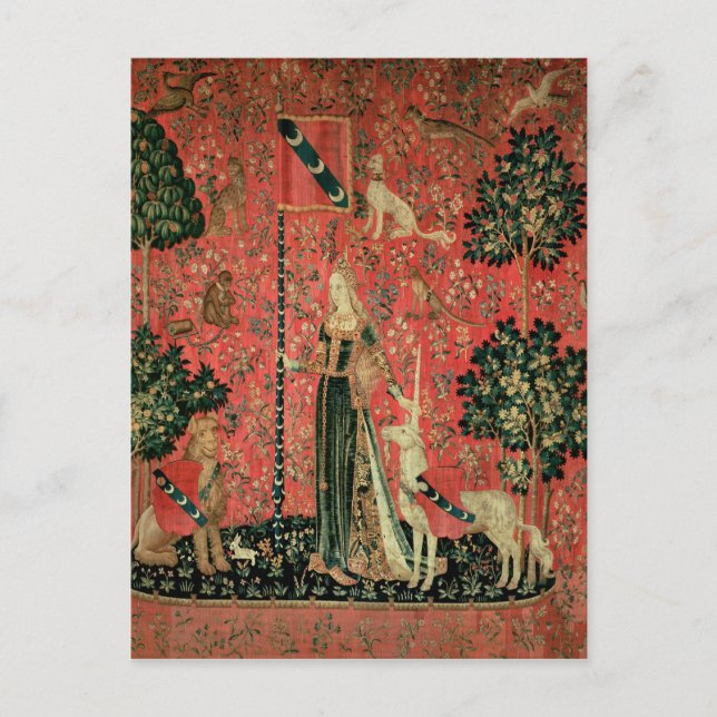 Carte Postale La Dame et la licorne : 'Touch' (Devant)