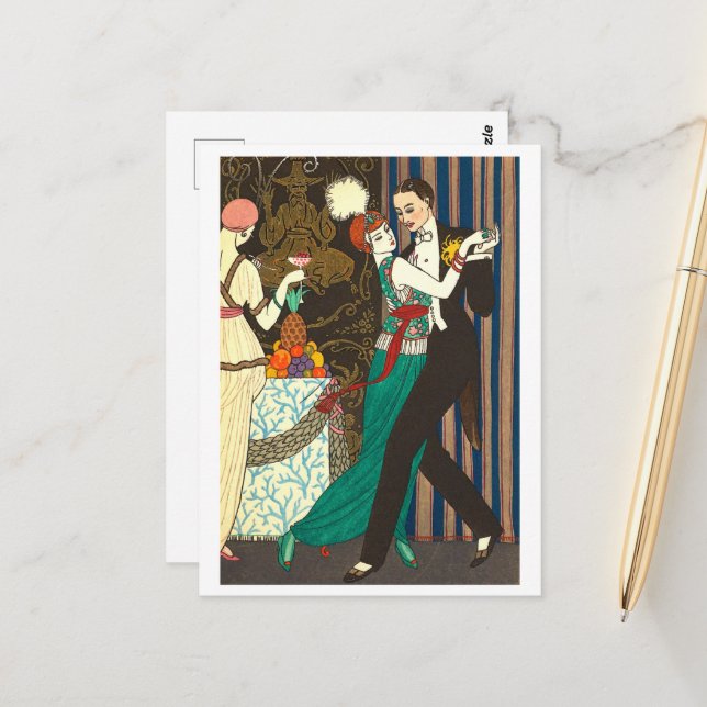 Carte Postale La Danse (1914) (Devant/Arrière en situation)