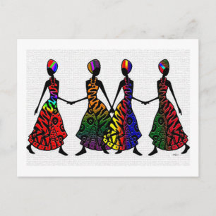 Carte Postale La Danse africaine de la Sisterhood