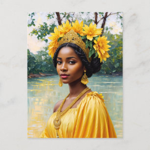 Carte Postale La déesse africaine Oshun Orisha Art