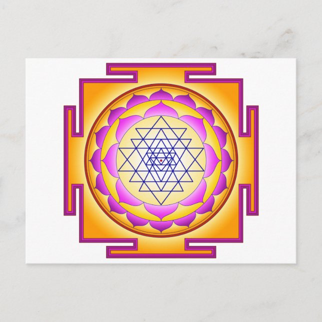 Carte Postale La déesse de Sri Chakra Shri Lalitha Tripura Sunda (Devant)