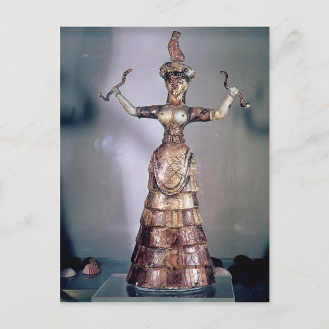 Carte Postale La déesse des Serpents (Devant)