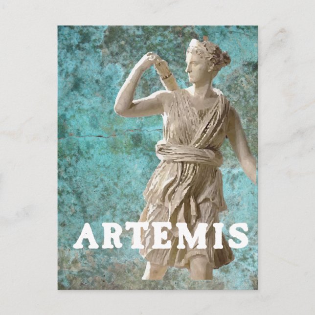Carte Postale La déesse grecque Artemis Mythologie (Devant)