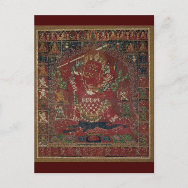Carte Postale La déité bouddhiste tibétaine Rakta Yamari (Devant)