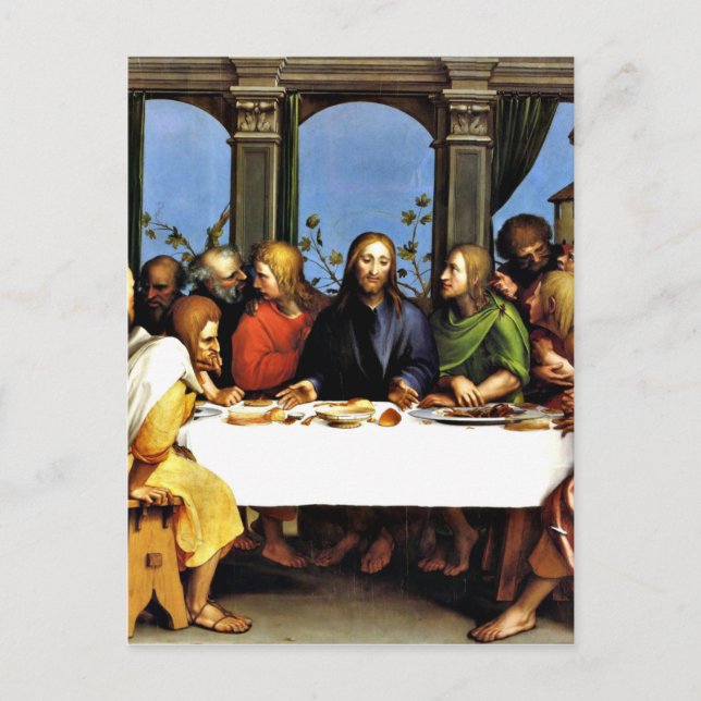 Carte Postale La Dernière Cène - Hans Holbein le Jeune (Devant)
