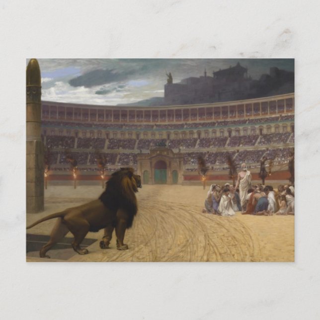 Carte Postale La Dernière prière des martyrs chrétiens (Devant)