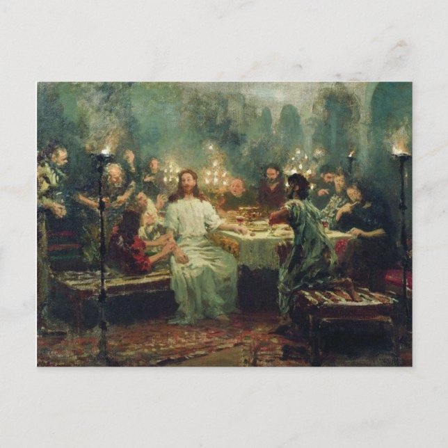 Carte Postale La Dernière soupe d'Ilya Repin (Devant)