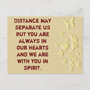 Carte Postale La distance peut nous séparer-carte postale