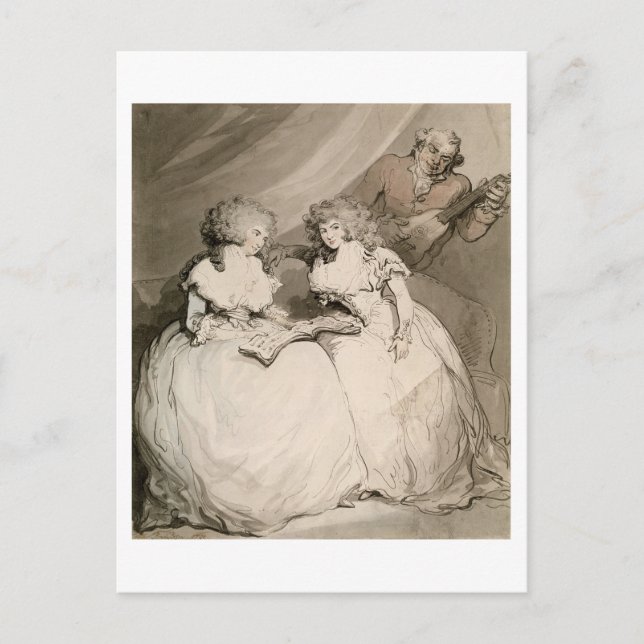 Carte Postale La duchesse du Devonshire et sa soeur, le Coun (Devant)