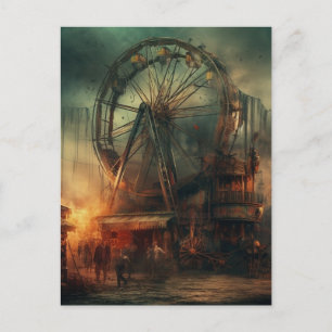 Carte Postale La dystopie du cirque abandonné hanté