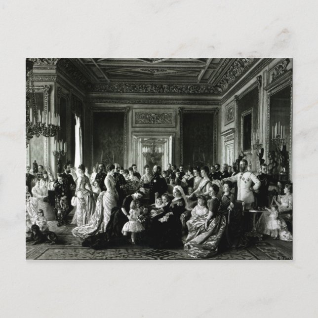 Carte Postale La famille de la reine Victoria, 1887 (Devant)