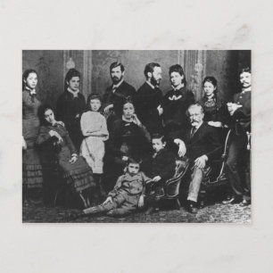 Carte Postale La famille Freud, vers 1876