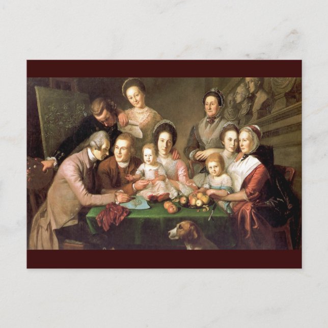Carte Postale La famille Peale, par Charles Willson Peale (Devant)