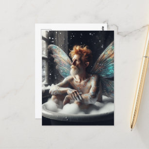 Carte Postale La Fée De Bain