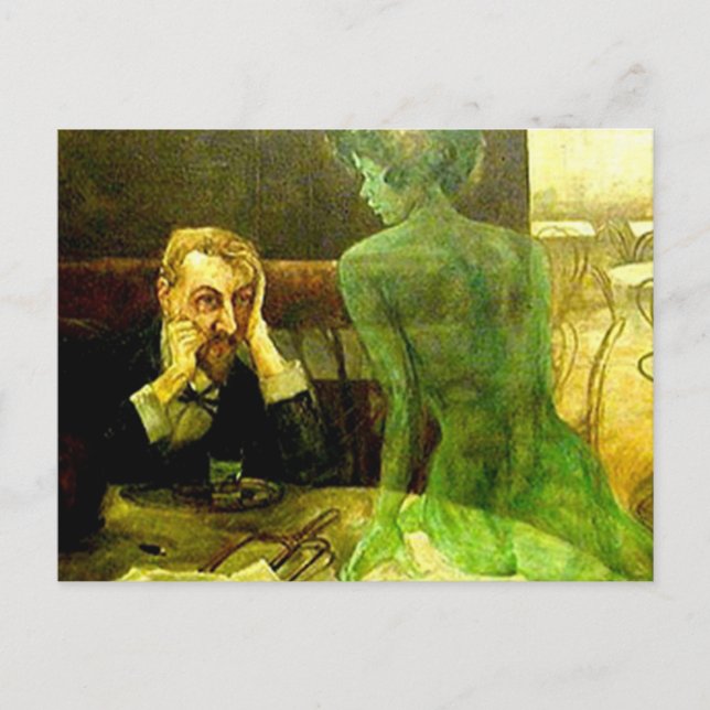 Carte Postale La Fée Verte : Absinthe (Devant)
