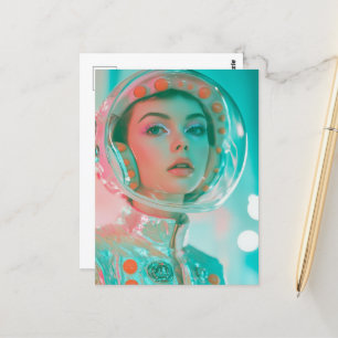 Carte Postale La femme astronaute