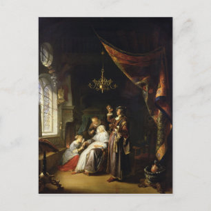 Carte Postale La femme hydropique, c.1663