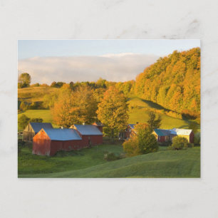 Carte Postale La ferme Jenne à Woodstock, Vermont. Automne. 2
