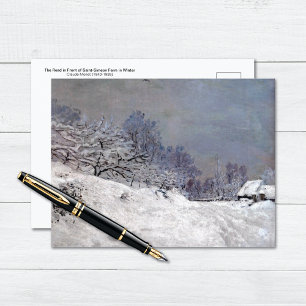 Carte Postale La ferme Saint-Siméon en Claude Monet d'hiver