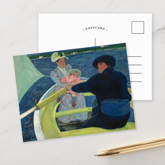 Carte Postale La fête nautique | Mary Cassatt (Créateur téléchargé)