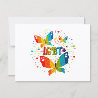 Carte Postale La fierté papillon L'amour est l'amour Sensibilisa