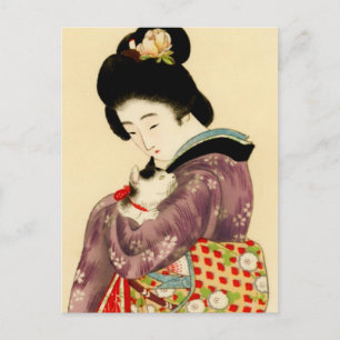 Carte Postale La fille du commerçant par Mizuno Tashikata