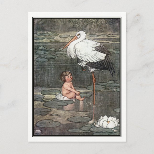 Carte Postale La fille du roi des marais par William Heath Robin (Devant)