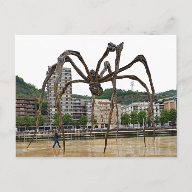 Carte Postale "La fille et l'araignée." Imaginaire. Maman est sc (Devant)