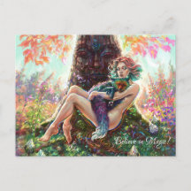 La fille et l'imaginaire magicfox l'art magique de