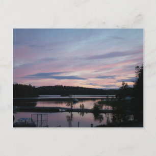 Carte Postale La Finlande au coucher du soleil