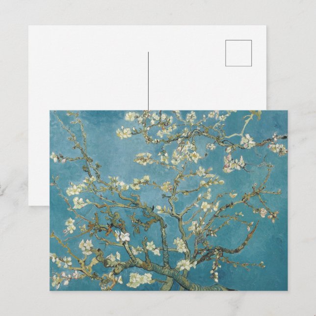 Carte Postale La fleur des amandes de Vincent van Gogh (Devant / Derrière)