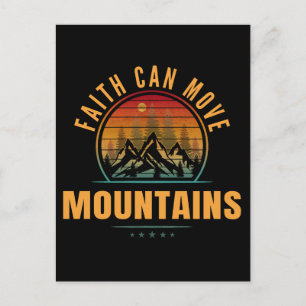 Carte Postale La foi peut déplacer des montagnes