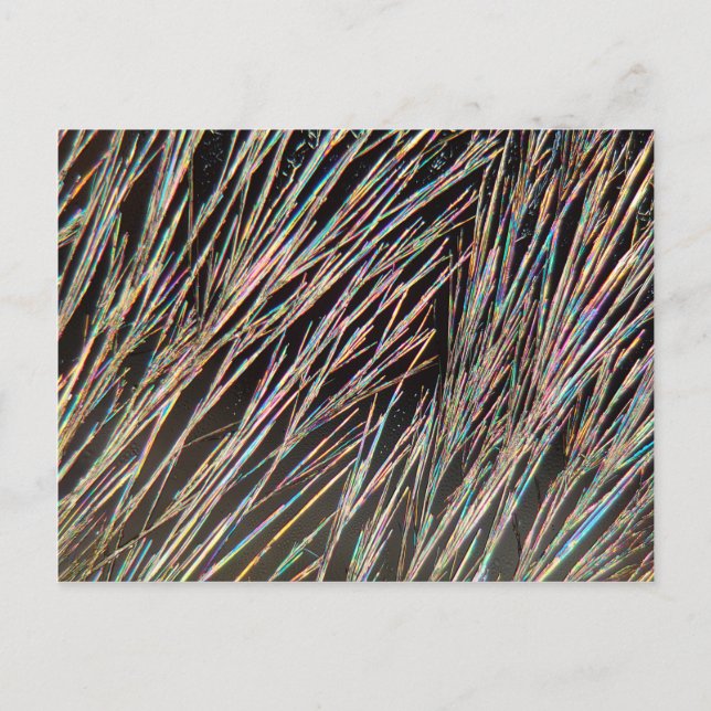 Carte Postale La forme du parfum : cristaux de coumarine (Devant)