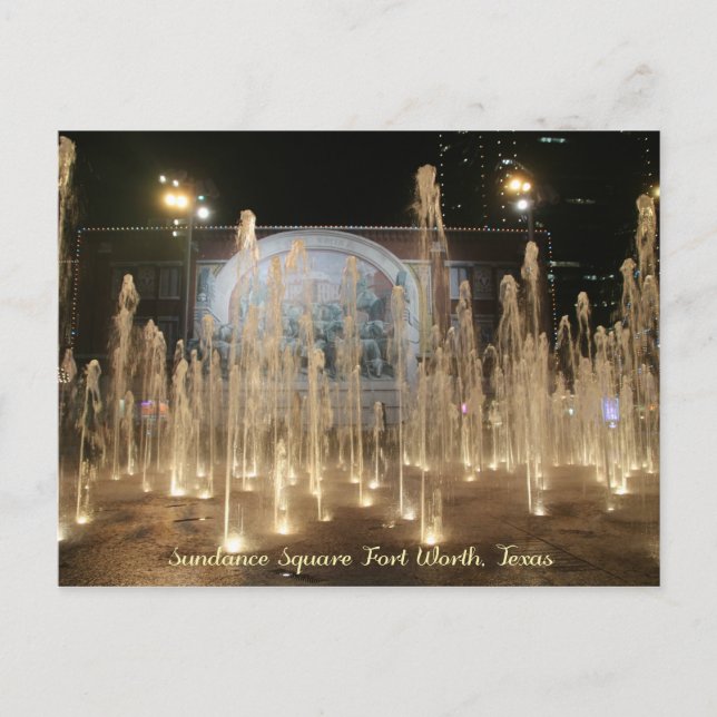 Carte Postale La fresque de la piste Chisholm de Sundance Square (Devant)