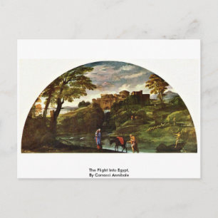 Carte Postale La Fuite en Égypte, par Carracci Annibale
