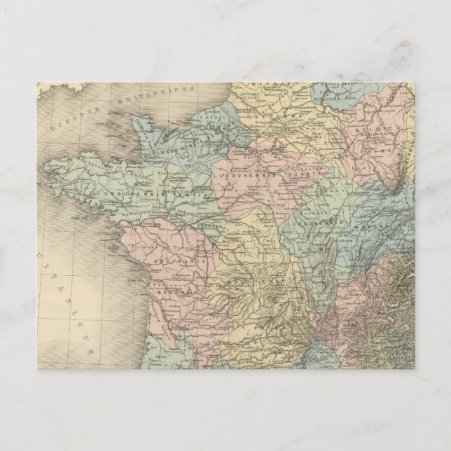 Carte Postale La Gaule sous les Romains (Devant)