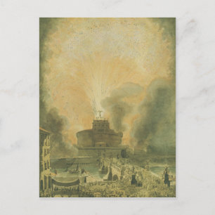 Carte Postale La Girandola au Castel Sant'Angelo
