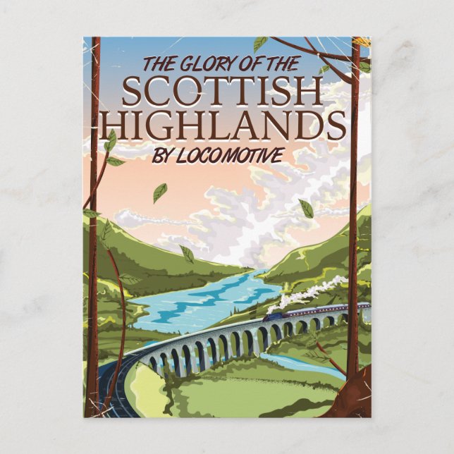 Carte Postale La gloire des Highlands écossais (Devant)