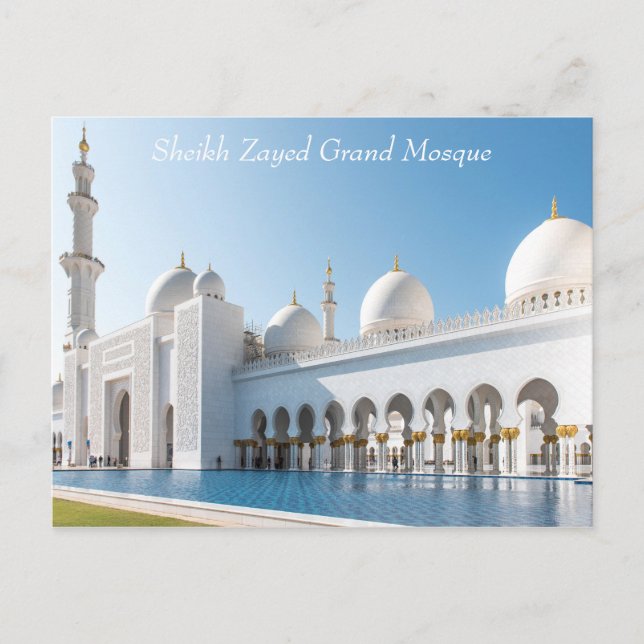 Carte Postale La Grande Mosquée Sheikh Zayed (Devant)