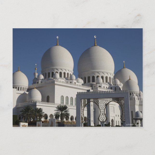 Carte Postale La grande mosquée Sheikh Zayed à Abu Dhabi (Devant)