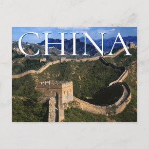 Carte Postale La Grande Muraille Jinshanling, Chine Merci