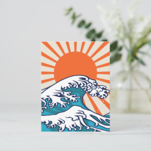 Carte Postale La Grande vague au large de Kanagawa, vague japona