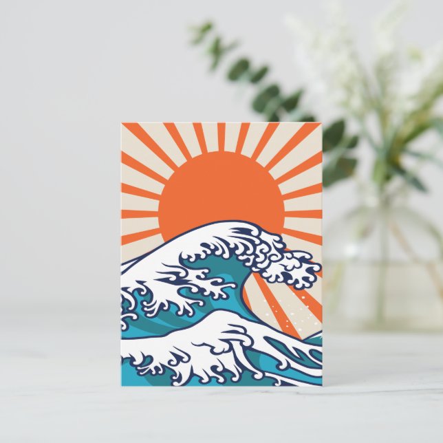 Carte Postale La Grande vague au large de Kanagawa, vague japona (Debout devant)